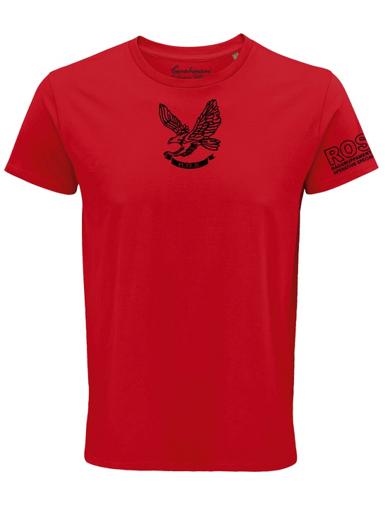 T-shirt Ros Rossa Stampe Flock 