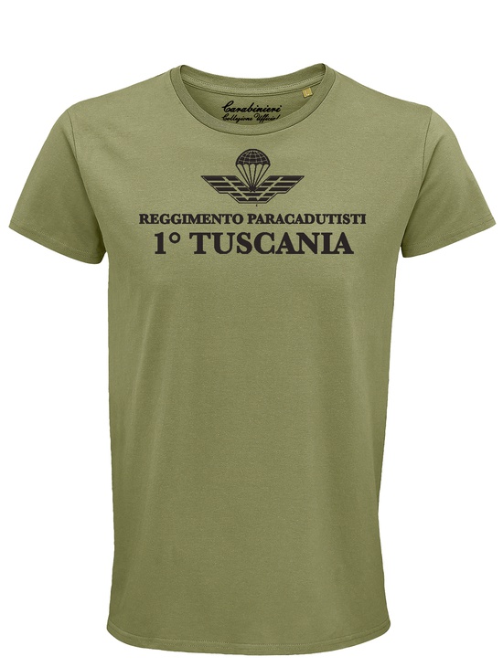 T-shirt M/c Tuscania Front Verdemilitare 