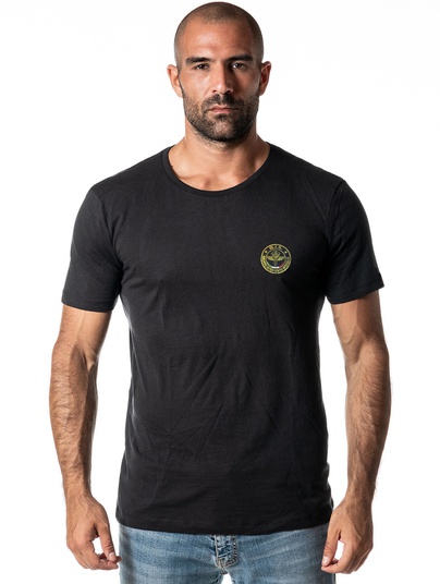 Gis T-shirt Nera Patch A Cuore