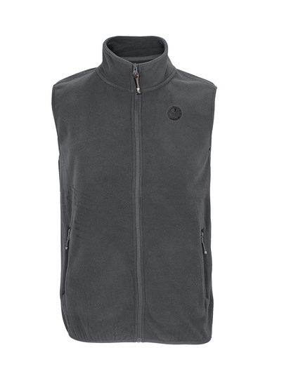 Ros Pile Gilet antracite Patch A Cuore