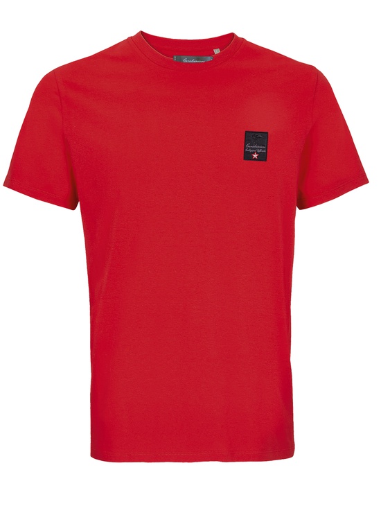 Coll.uff. T-shirt Rossa Patch A Cuore 