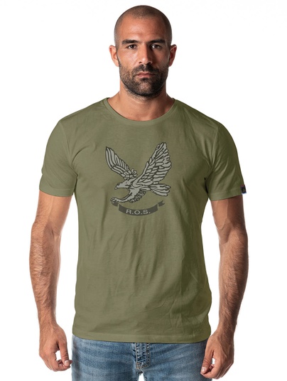T-shirt Ros Aquila Front Verde Militare