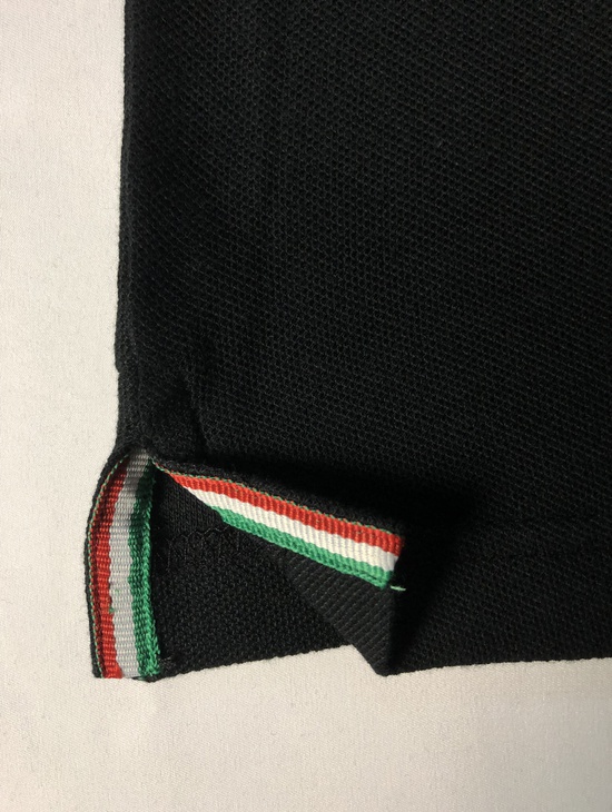 Gis Polo M/l Nero Prof.italia Patch Ricam 3