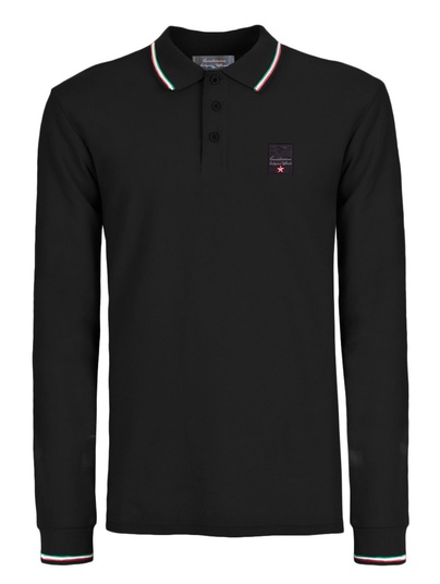 Polo Piquet M/l Coll.uff Italia Nero